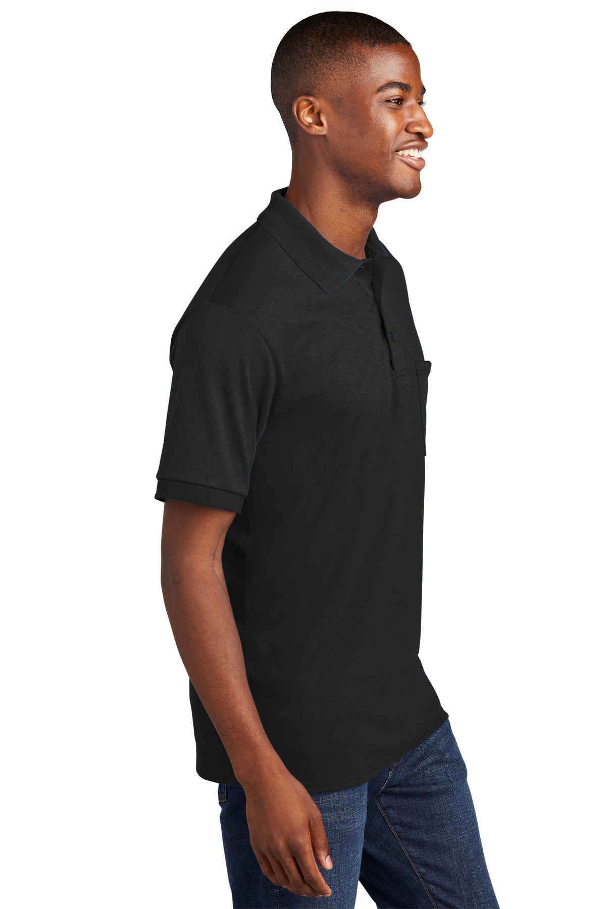 Men's Port & Company® Core Blend Jersey Knit Pocket Polo