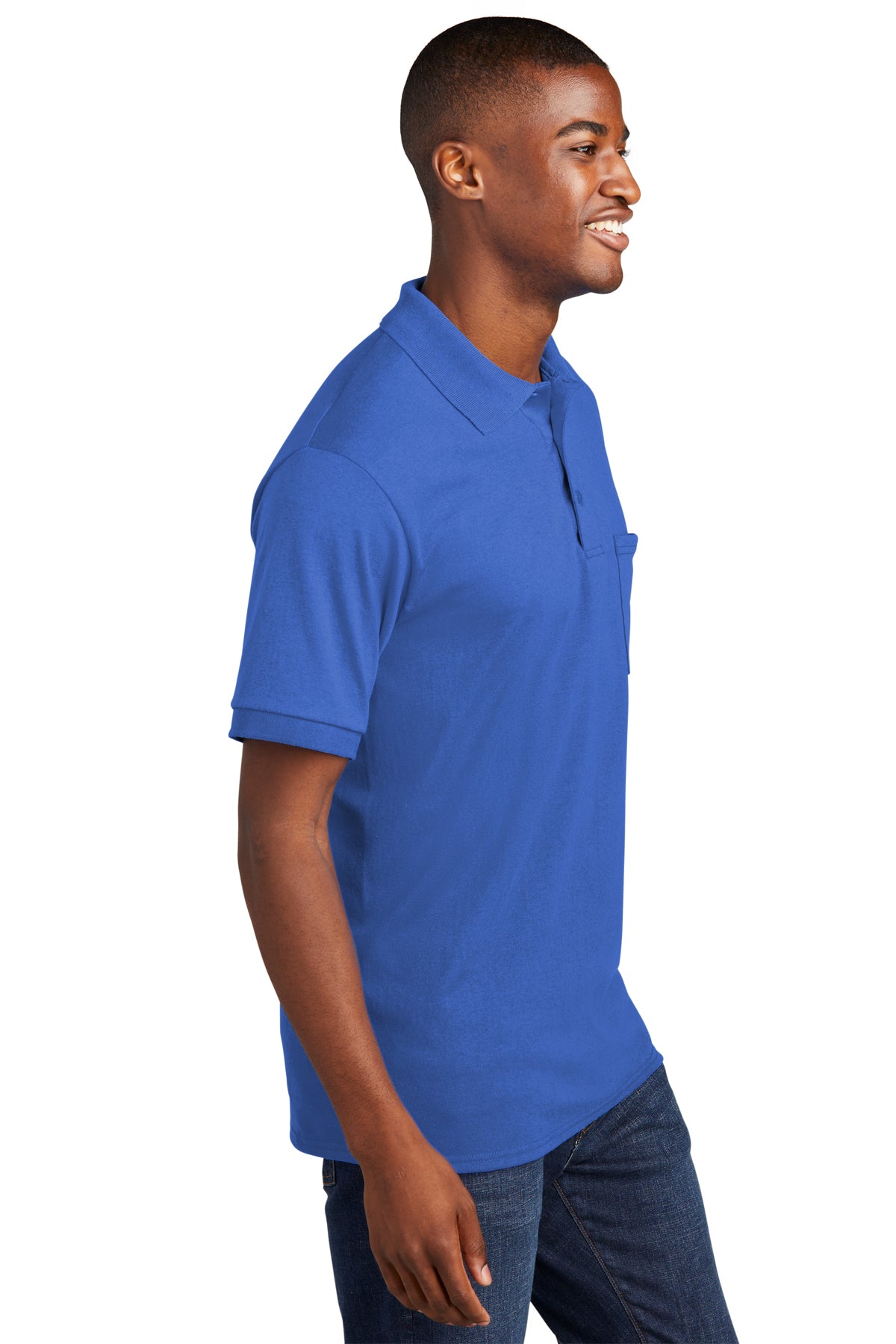 Men's Port & Company® Core Blend Jersey Knit Pocket Polo