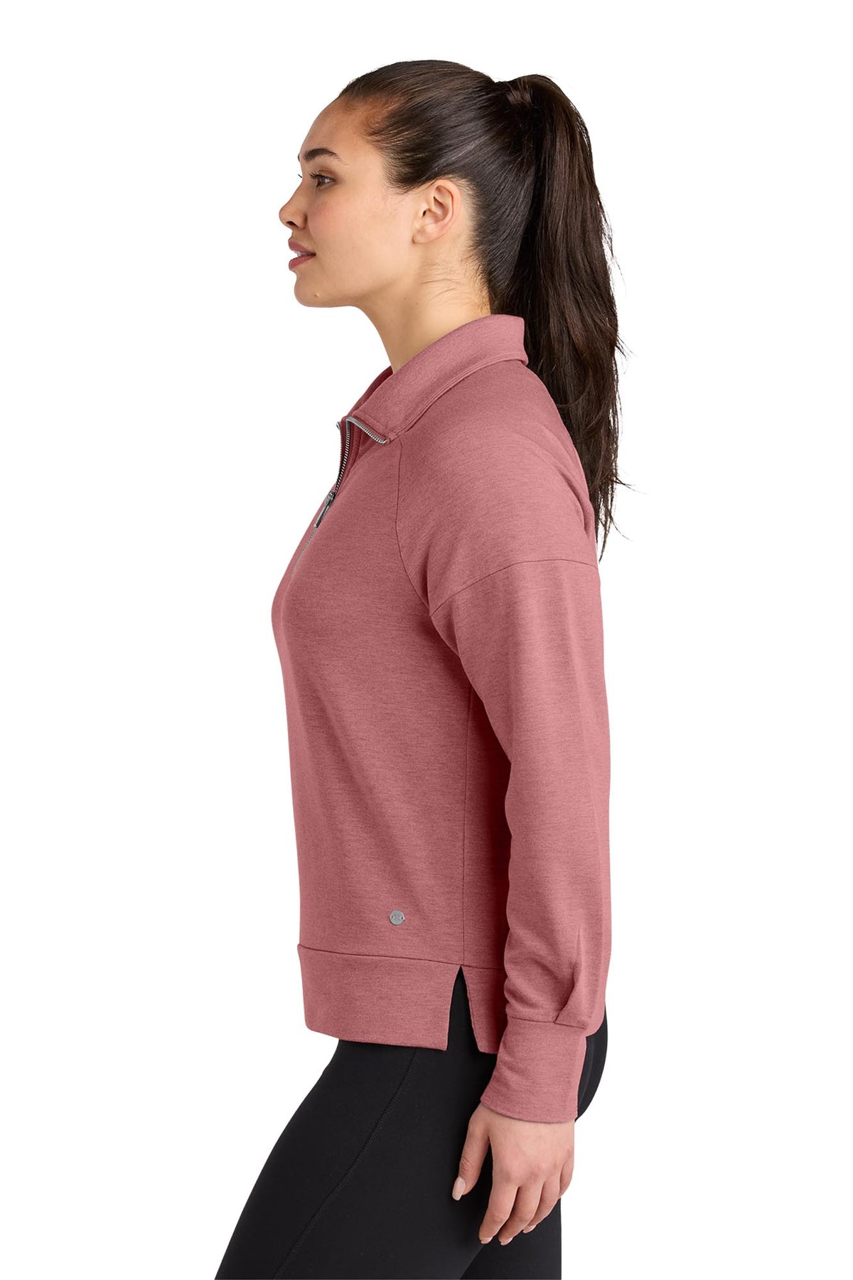OGIO® Women’s Luuma 1/2-Zip - Desert Pink