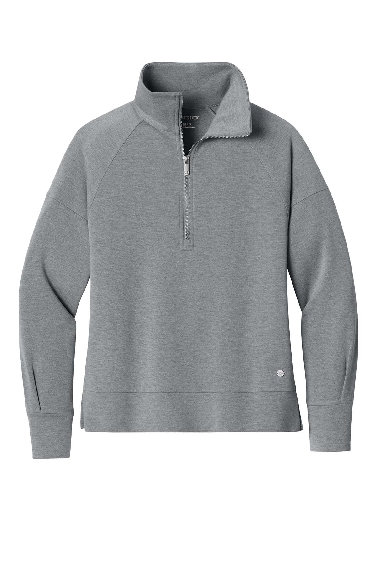 OGIO® Women’s Luuma 1/2-Zip - Petrol Grey Heather