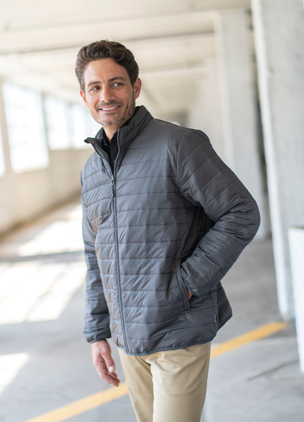 Edwards® Full-zip Packable Puffer Jacket