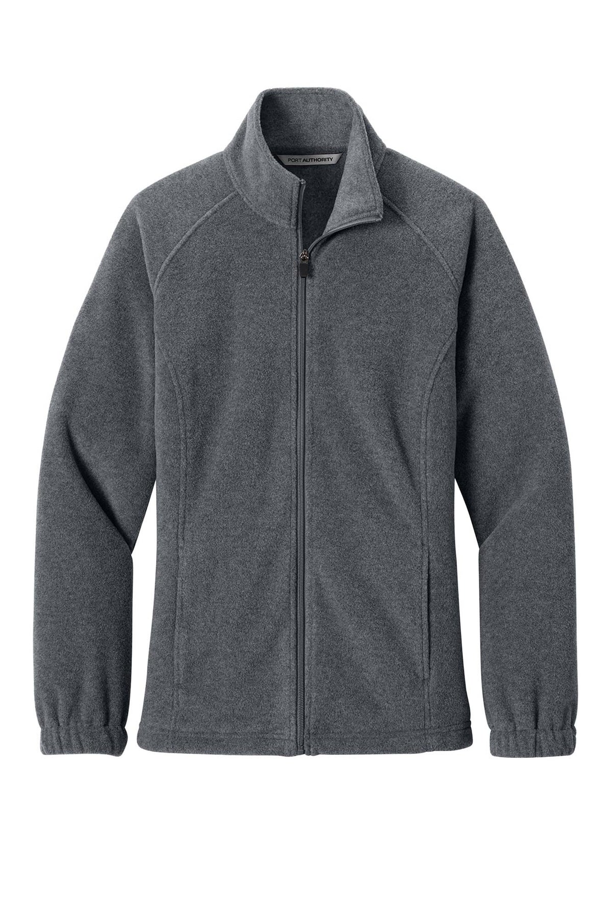 Port Authority® Women's Plush Fleece Full-Zip Jacket - Storm Grey Heather