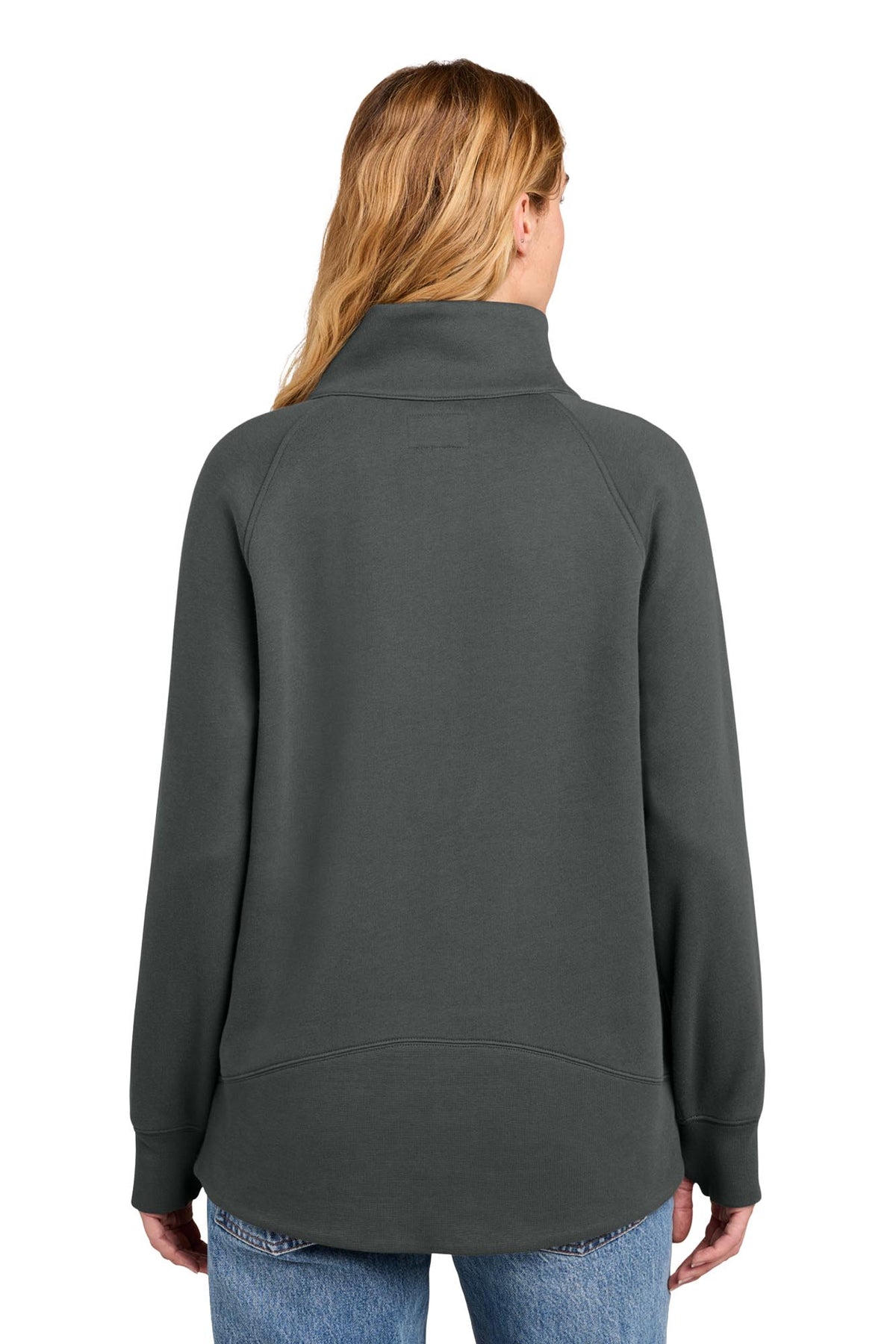 New Era® Women’s Heritage Fleece 1/2-Zip - Graphite