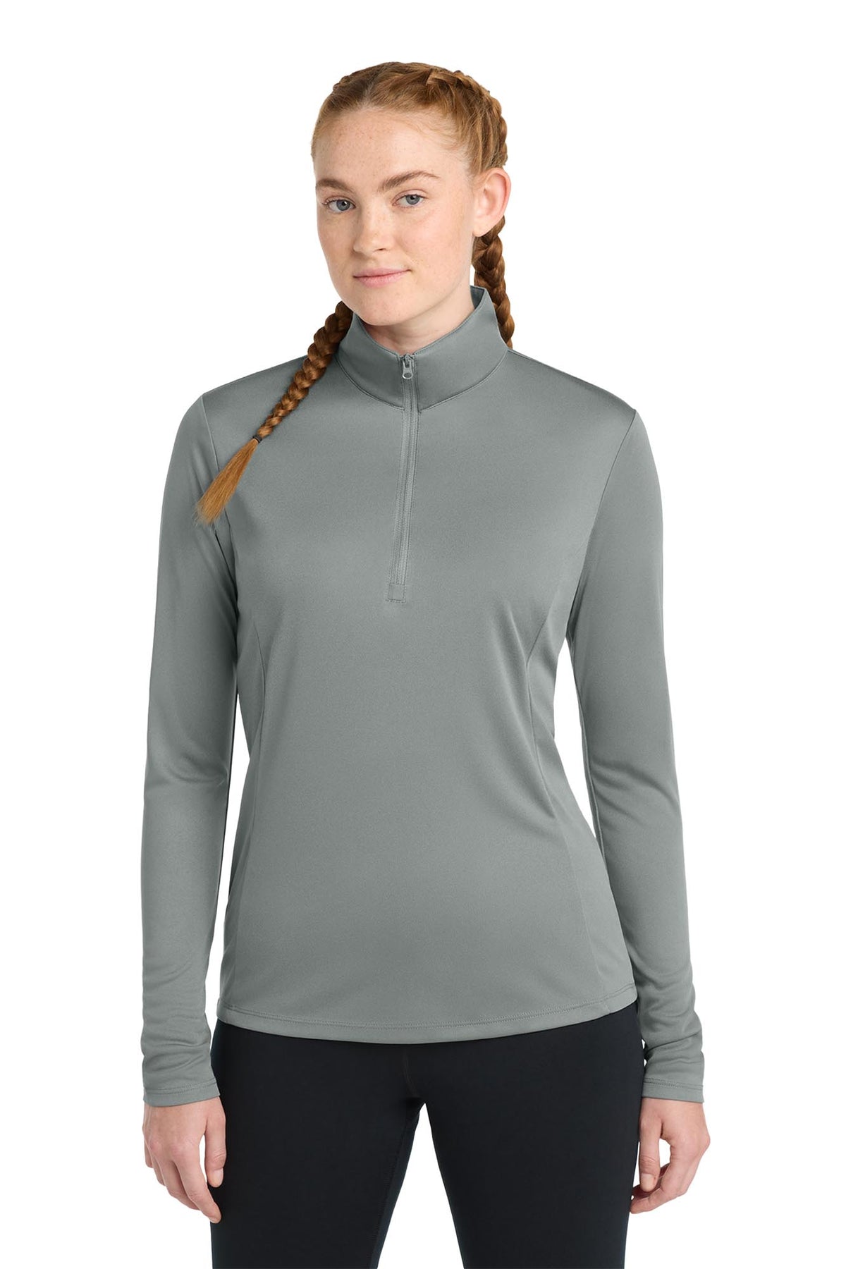 Sport-Tek® Women’s PosiCharge® Competitor™ 1/4-Zip Pullover - Grey Concrete