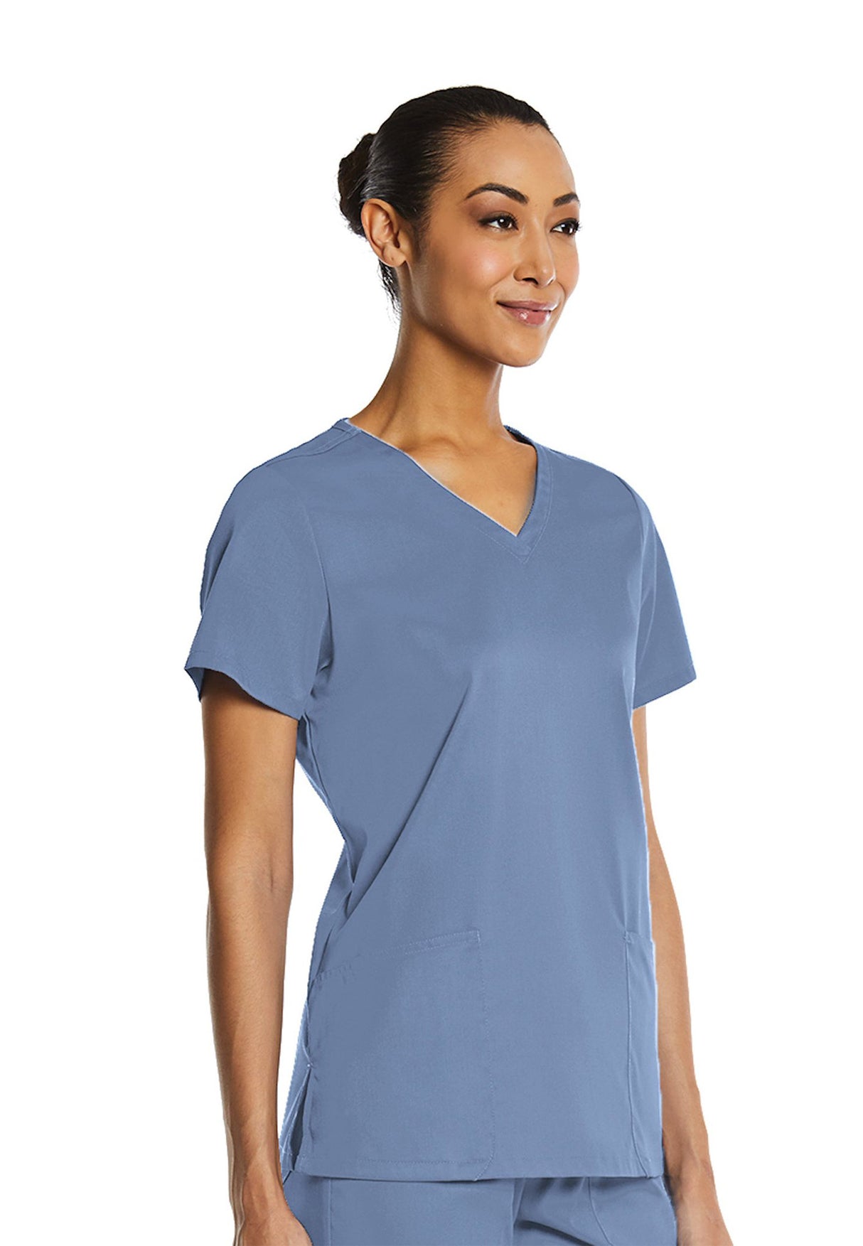 Elements by Alexanders Uniforms Women's Basic 2-Pocket V-Neck Scrub Top