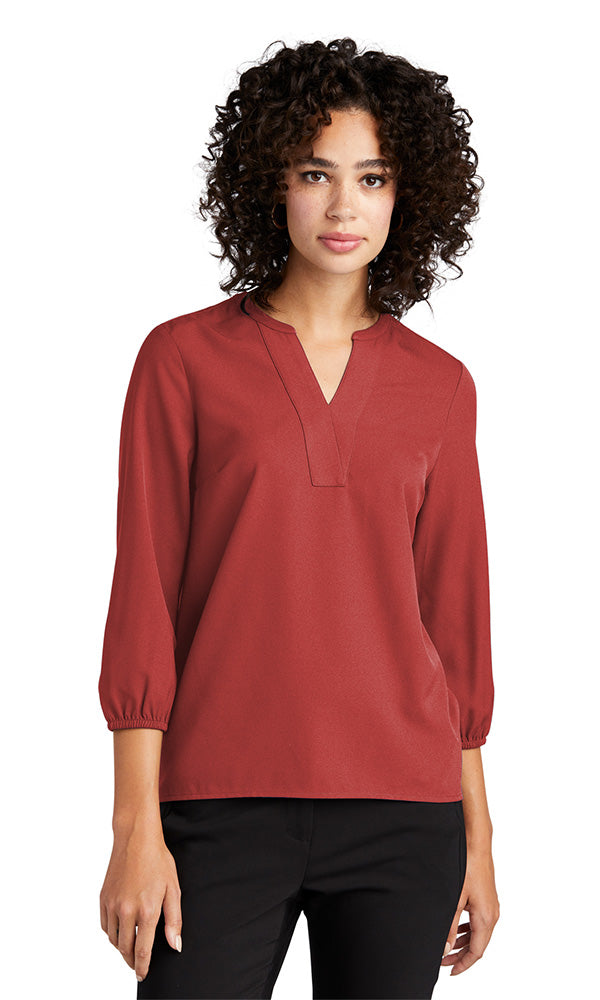 Mercer+Mettle® Women's Stretch Crepe 3/4-Sleeve Blouse