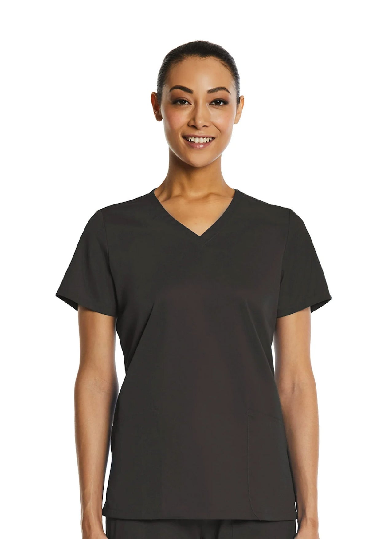 Elements by Alexanders Uniforms Women's Basic 2-Pocket V-Neck Scrub Top