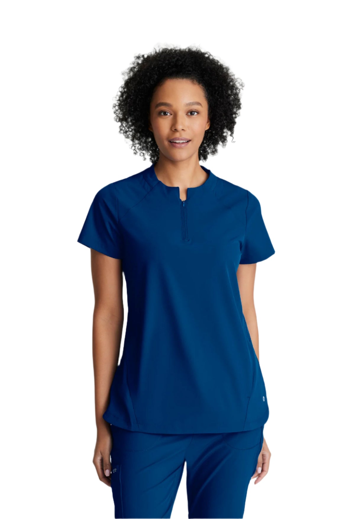 Barco One Women's Flux 2-Pocket Banded Zip Collar Top