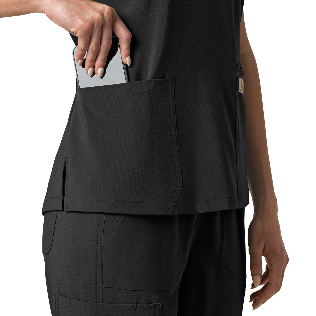 Carhartt® Force Cross-Flex Women's Flex Panel V-Neck Scrub Top