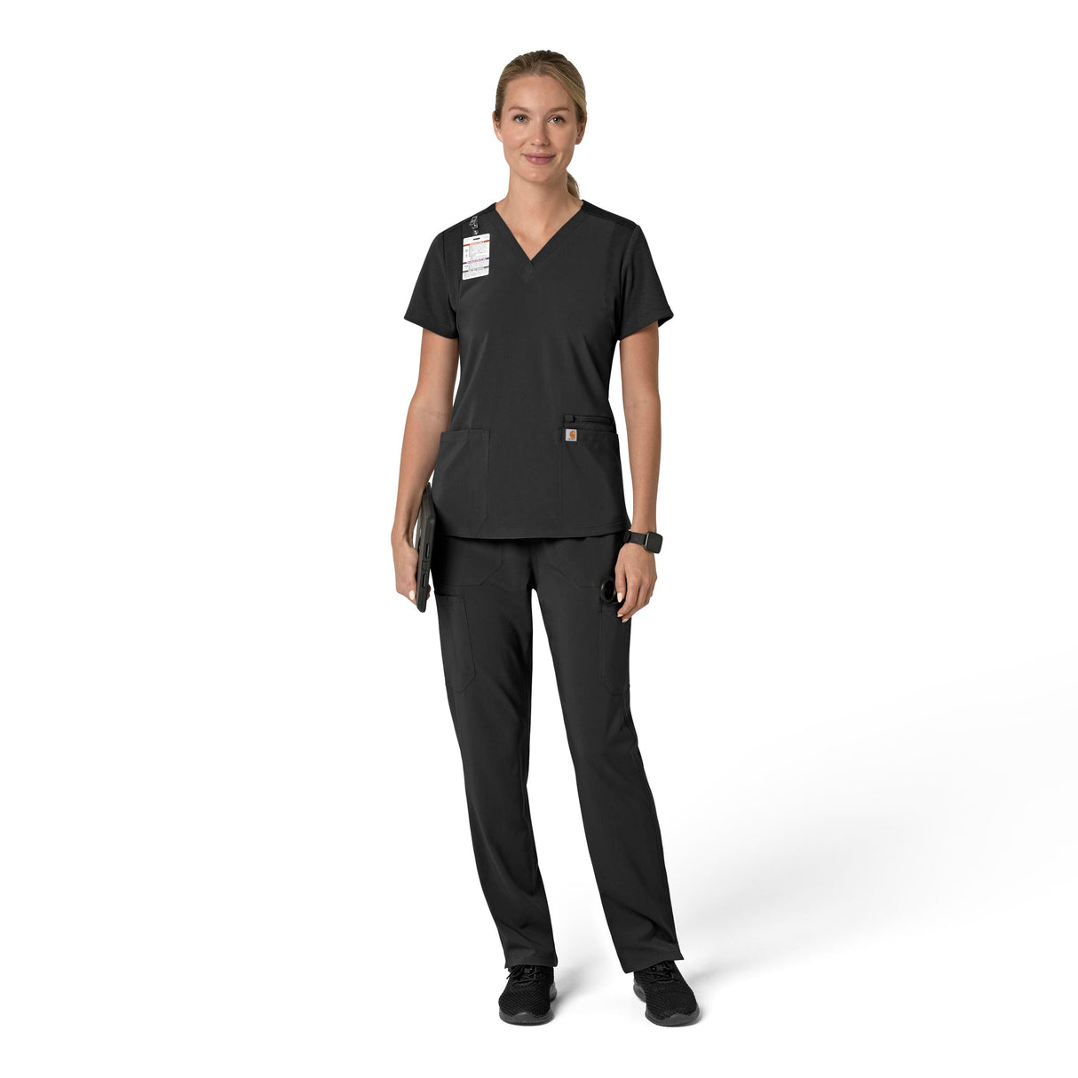 Carhartt® Force Cross-Flex Women's Flex Panel V-Neck Scrub Top