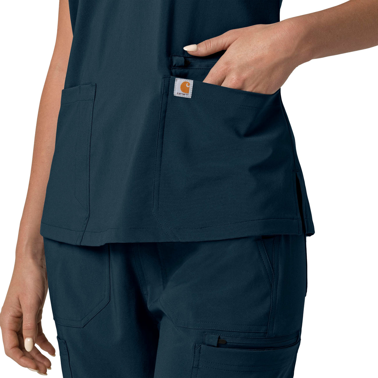Carhartt® Force Cross-Flex Women's Flex Panel V-Neck Scrub Top