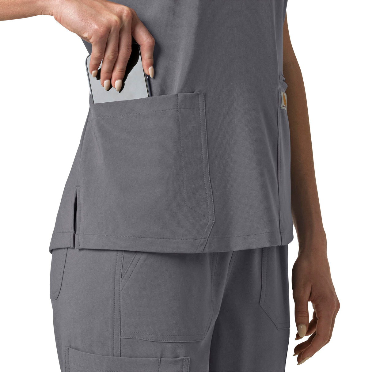 Carhartt® Force Cross-Flex Women's Flex Panel V-Neck Scrub Top