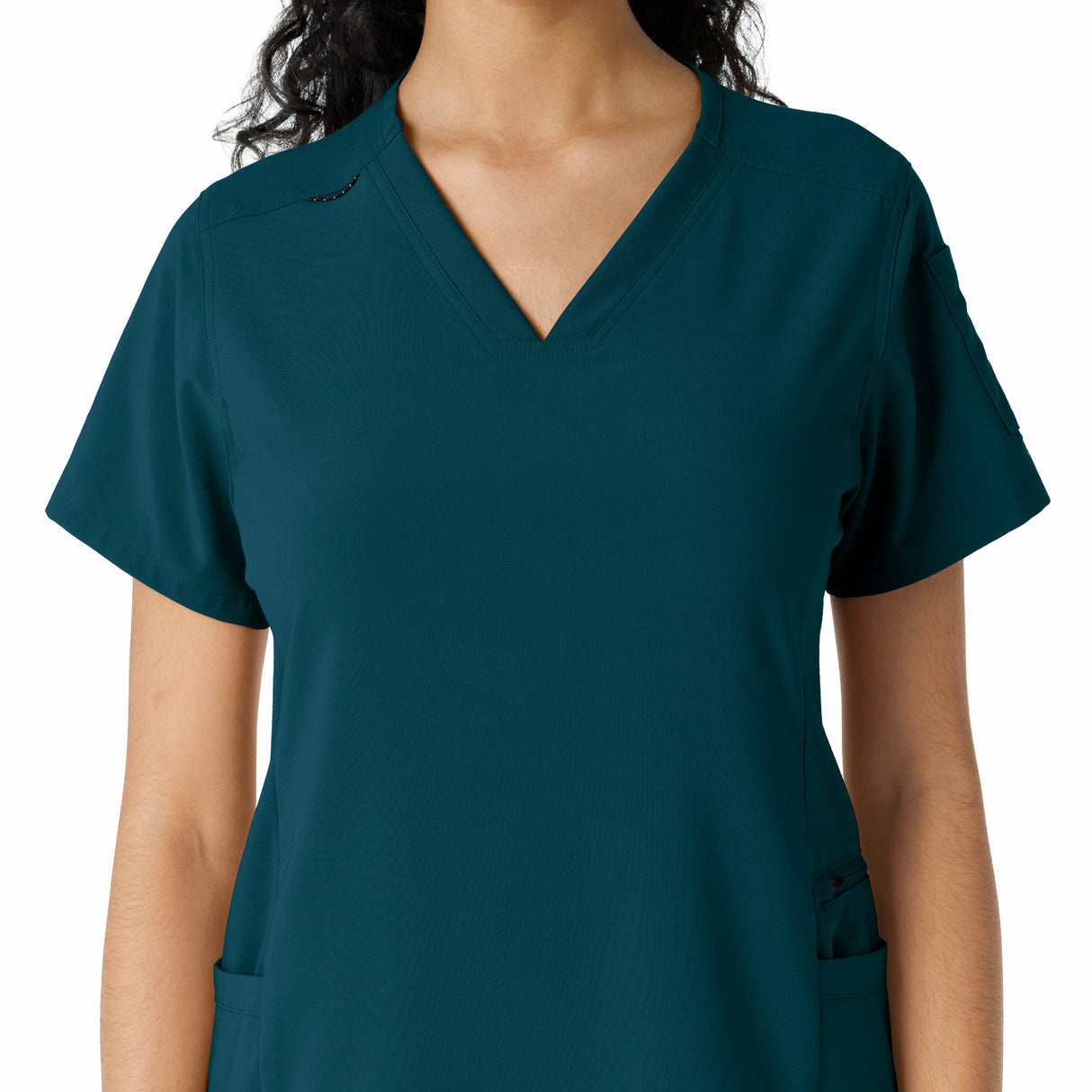 Carhartt® Force Cross-Flex Women's Knit Panel Scrub Top