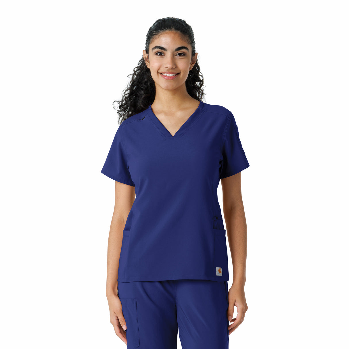 Carhartt® Force Cross-Flex Women's Knit Panel Scrub Top