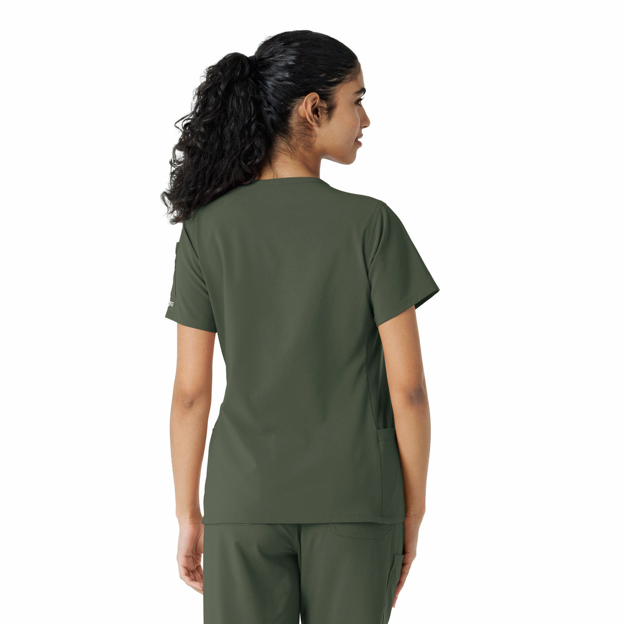Carhartt® Force Cross-Flex Women's Knit Panel Scrub Top