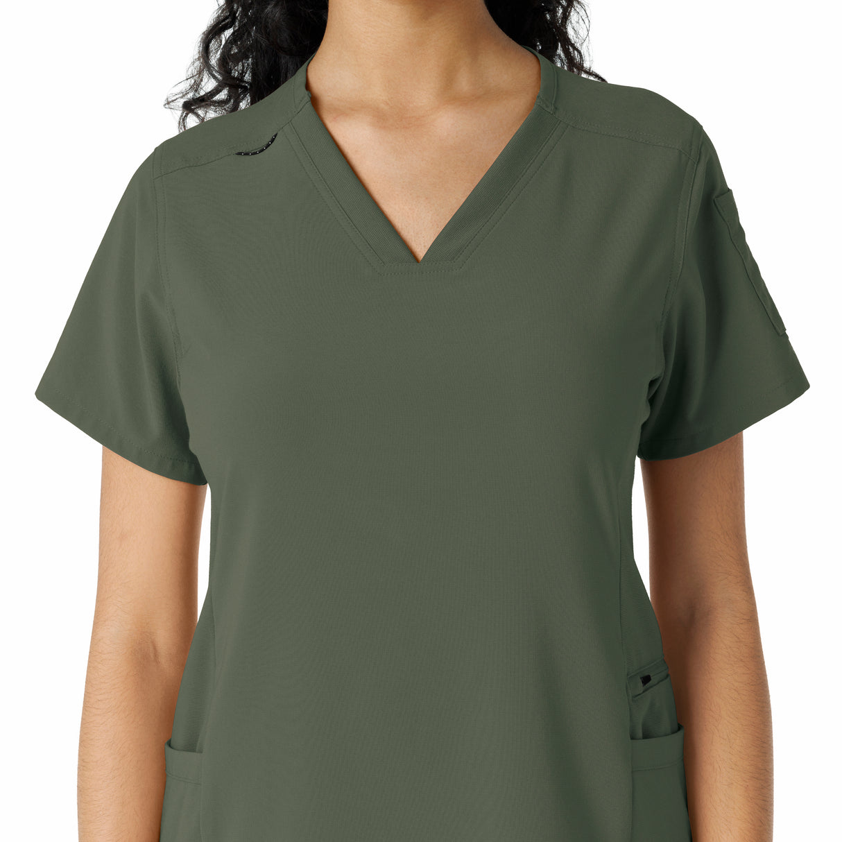 Carhartt® Force Cross-Flex Women's Knit Panel Scrub Top