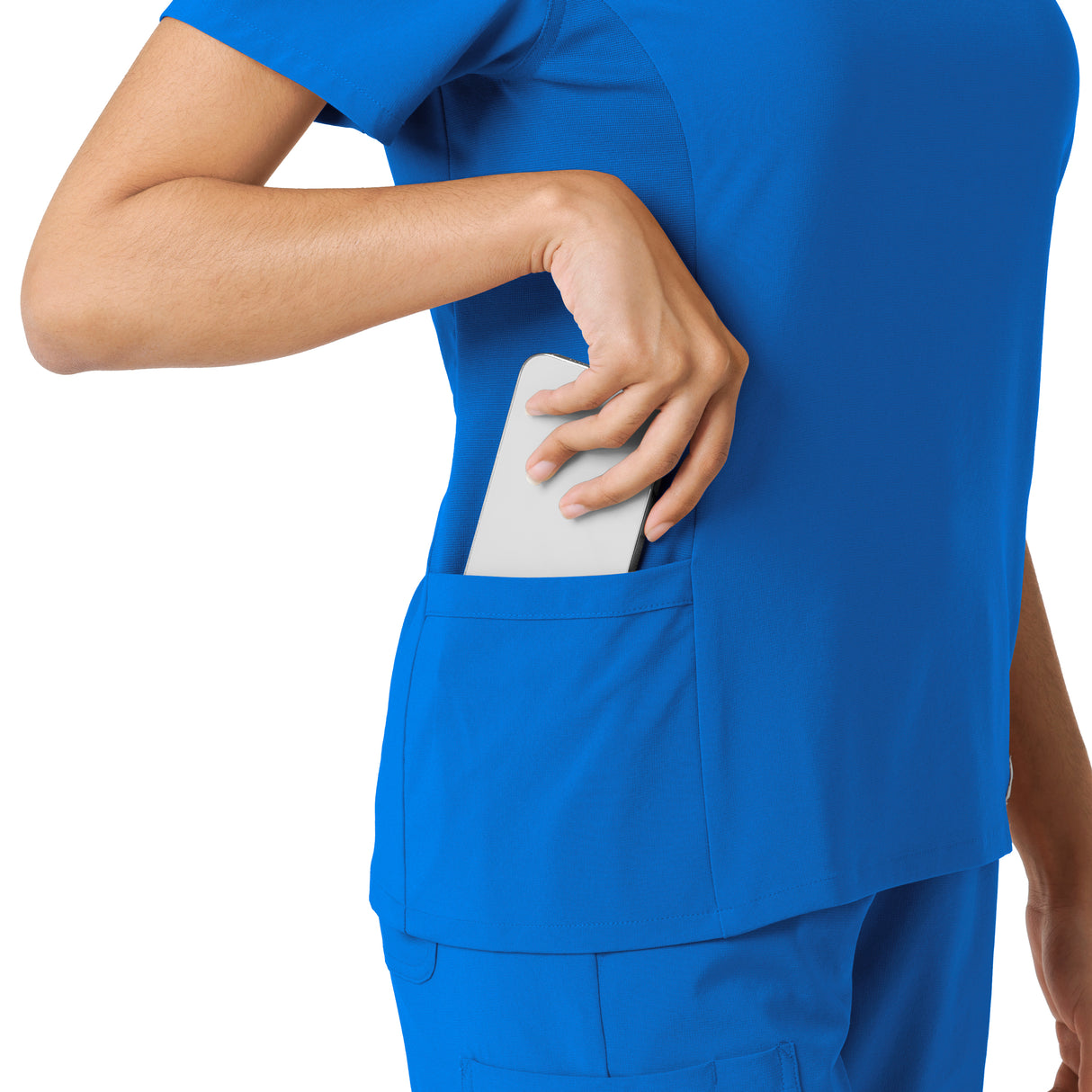 Carhartt® Force Cross-Flex Women's Knit Panel Scrub Top