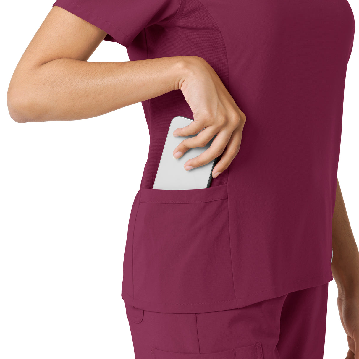 Carhartt® Force Cross-Flex Women's Knit Panel Scrub Top