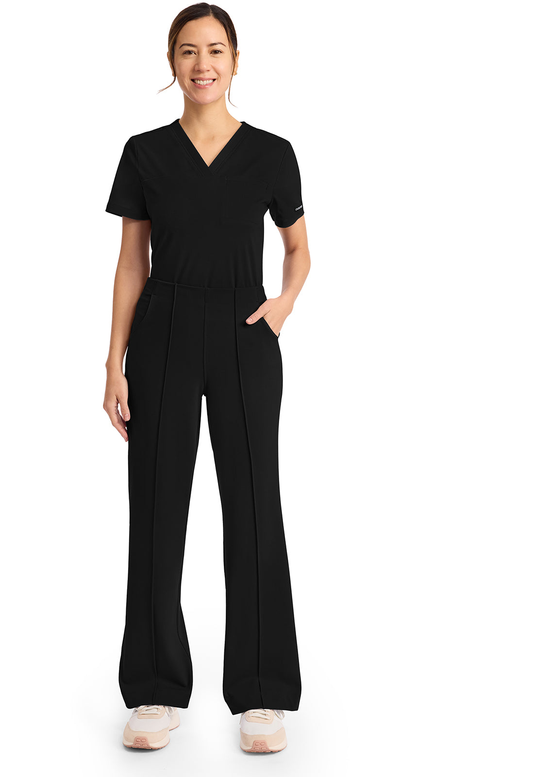 Achieve by Cherokee Women's Wide-Leg 3-Pocket Scrub Pant