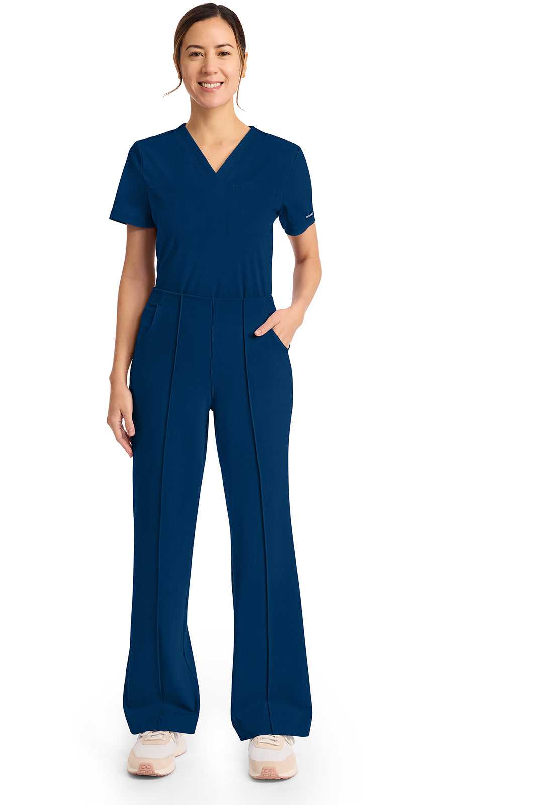 Achieve by Cherokee Women's Wide-Leg 3-Pocket Scrub Pant