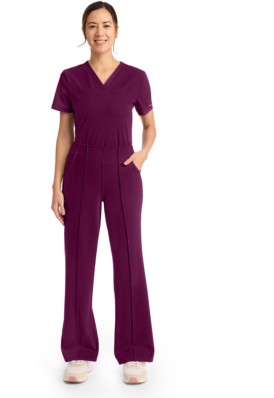 Achieve by Cherokee Women's Wide-Leg 3-Pocket Scrub Pant