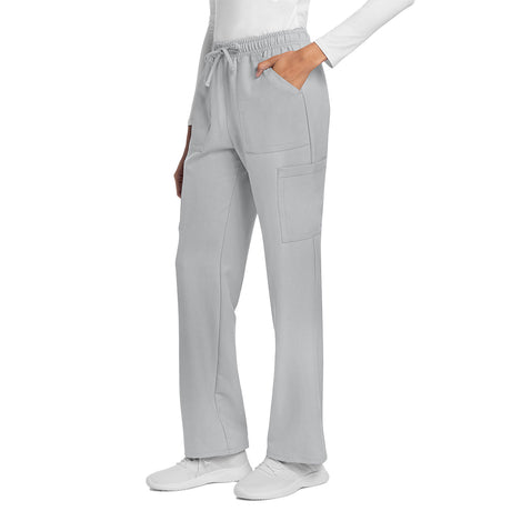 Cherokee Workwear Originals Ultra Women's Mid Rise Drawstring Trouser Cargo Pant