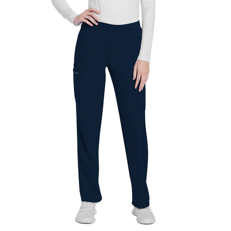 Cherokee Workwear Originals Ultra Women's Mid Rise Pull-on Slim Leg Cargo Pant
