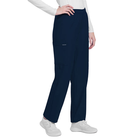 Cherokee Workwear Originals Ultra Women's Tall Mid Rise Pull-on Slim Leg Cargo Pant