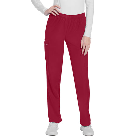 Cherokee Workwear Originals Ultra Women's Mid Rise Pull-on Slim Leg Cargo Pant
