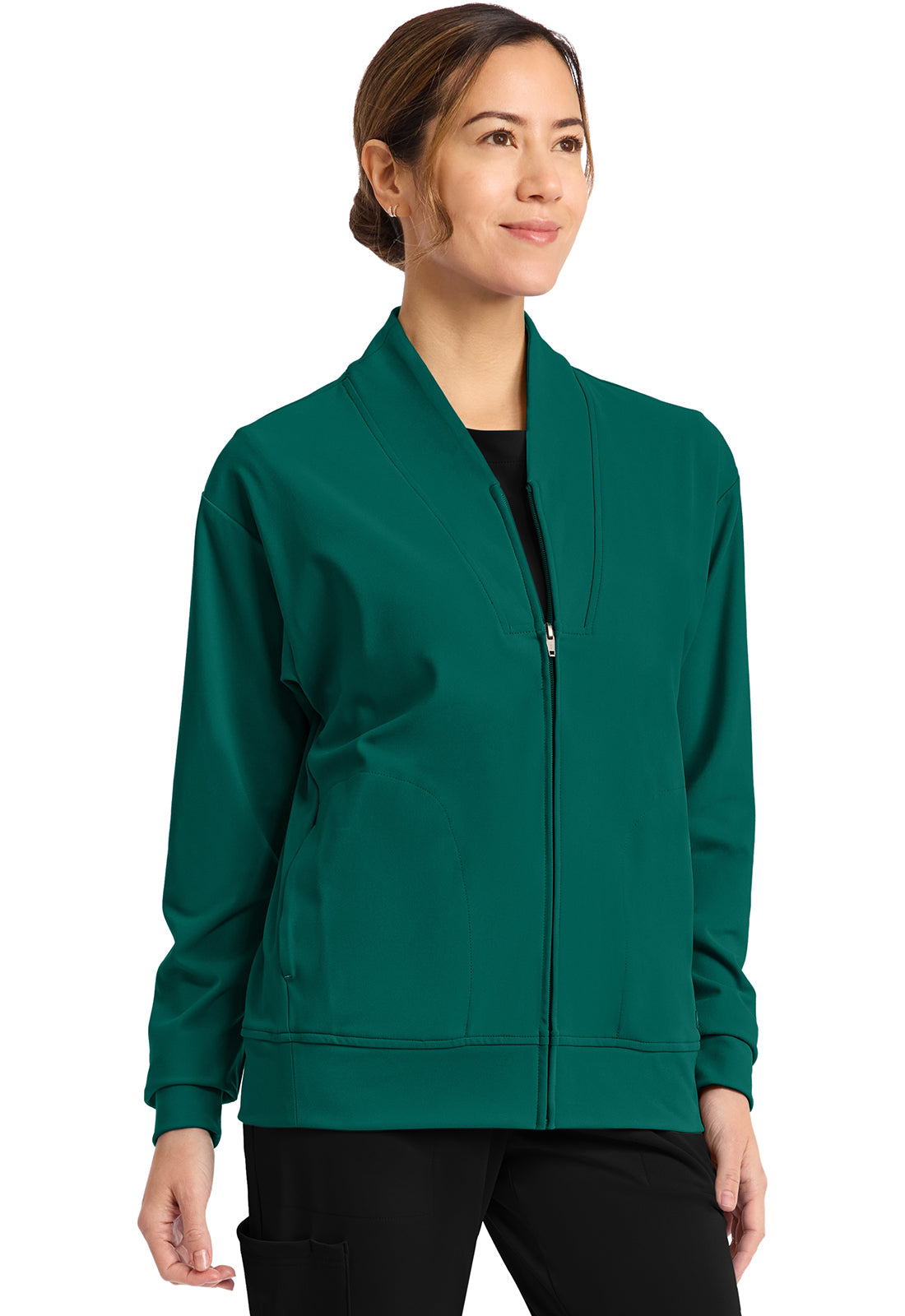 Achieve by Cherokee Women's Zip-Up Warm-Up Jacket