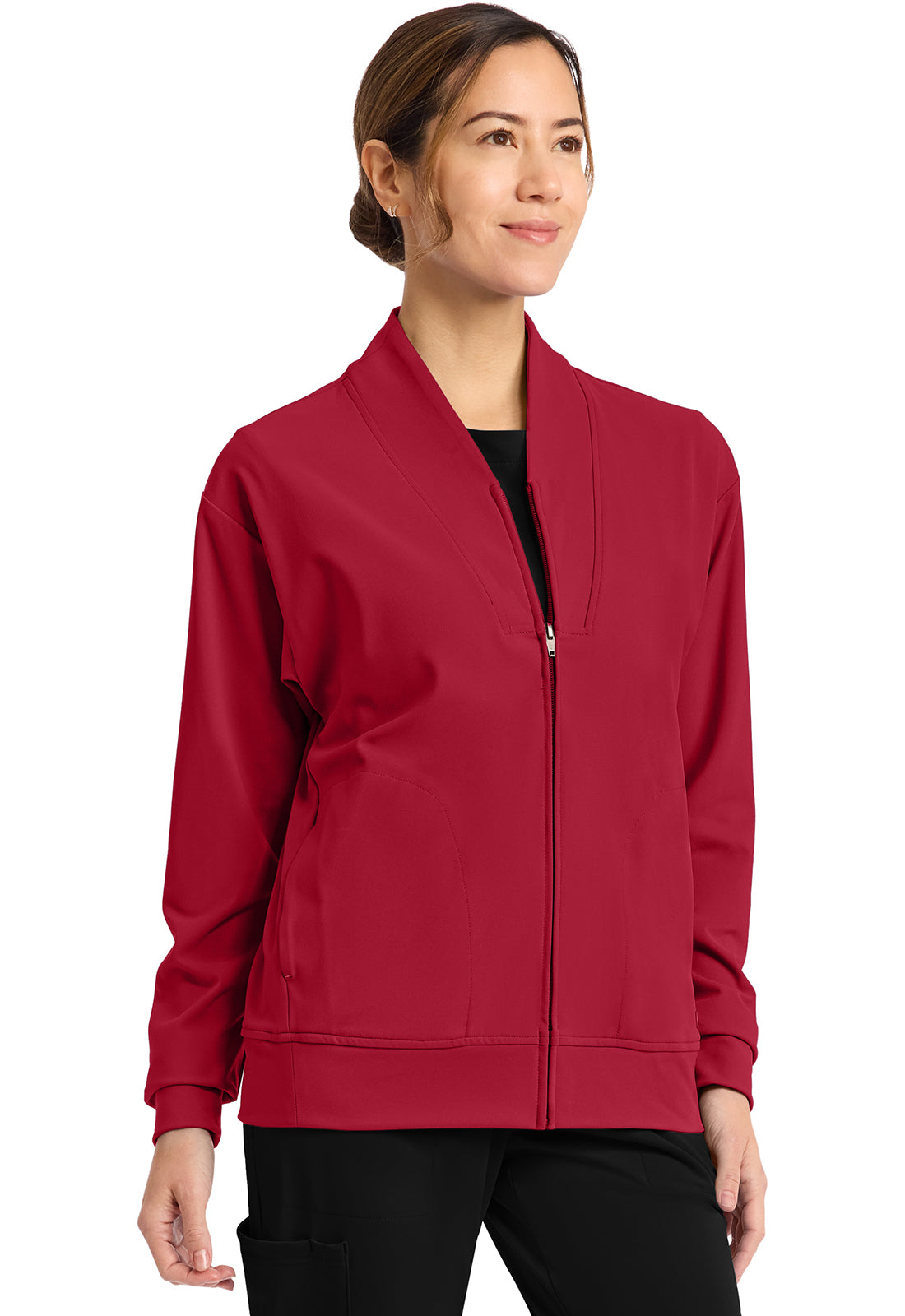 Achieve by Cherokee Women's Zip-Up Warm-Up Jacket