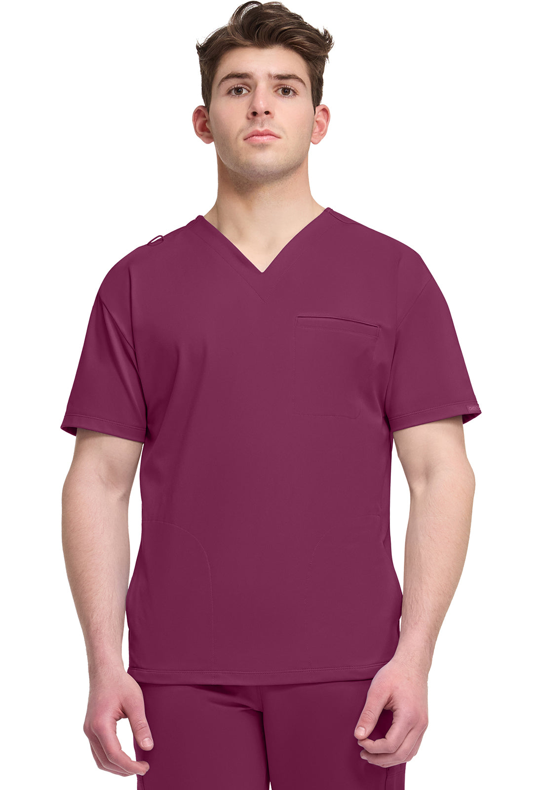 Achieve by Cherokee Men's 3-Pocket V-Neck Top