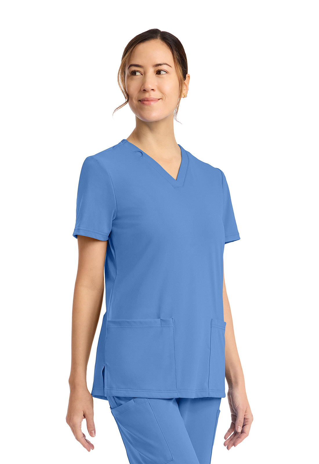 Achieve by Cherokee Women's 2-Pocket V-Neck Scrub Top