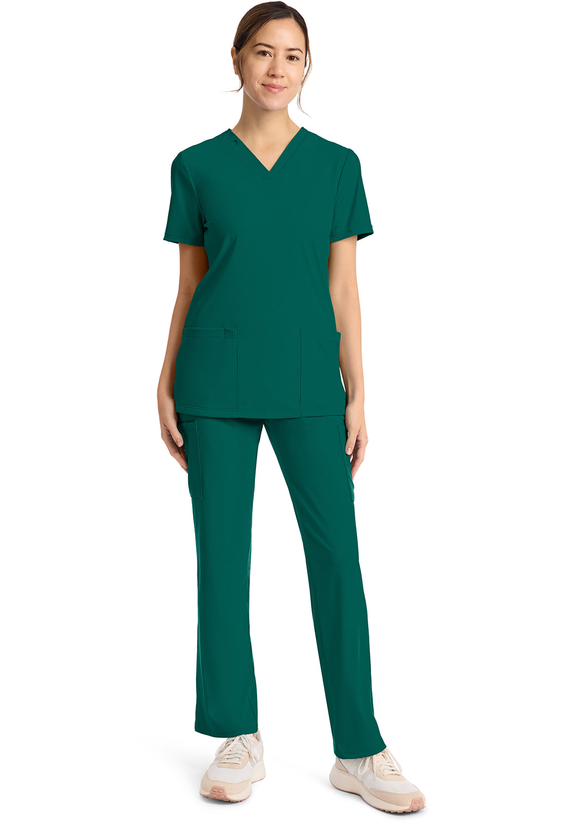 Achieve by Cherokee Women's 2-Pocket V-Neck Scrub Top