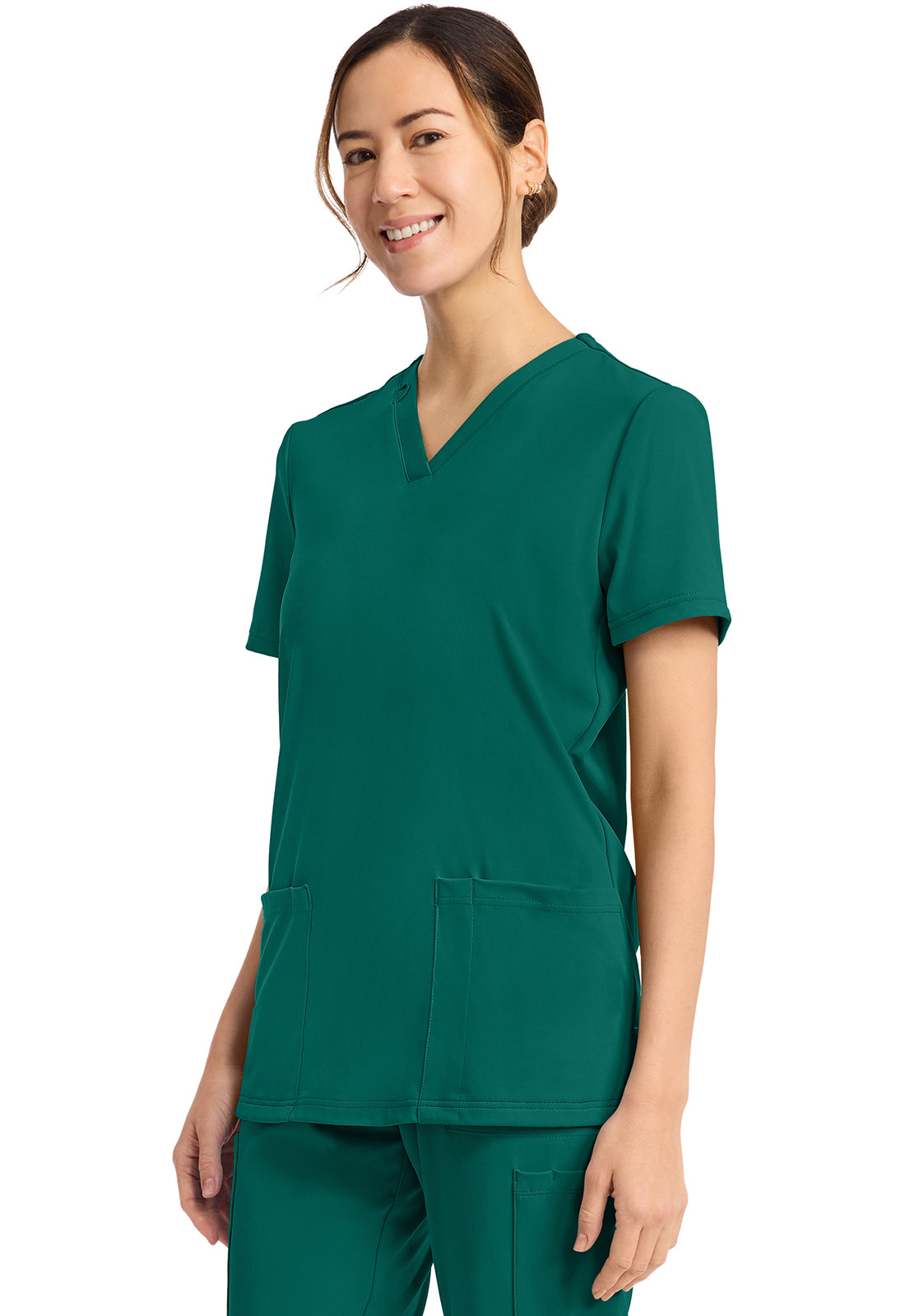 Achieve by Cherokee Women's 2-Pocket V-Neck Scrub Top