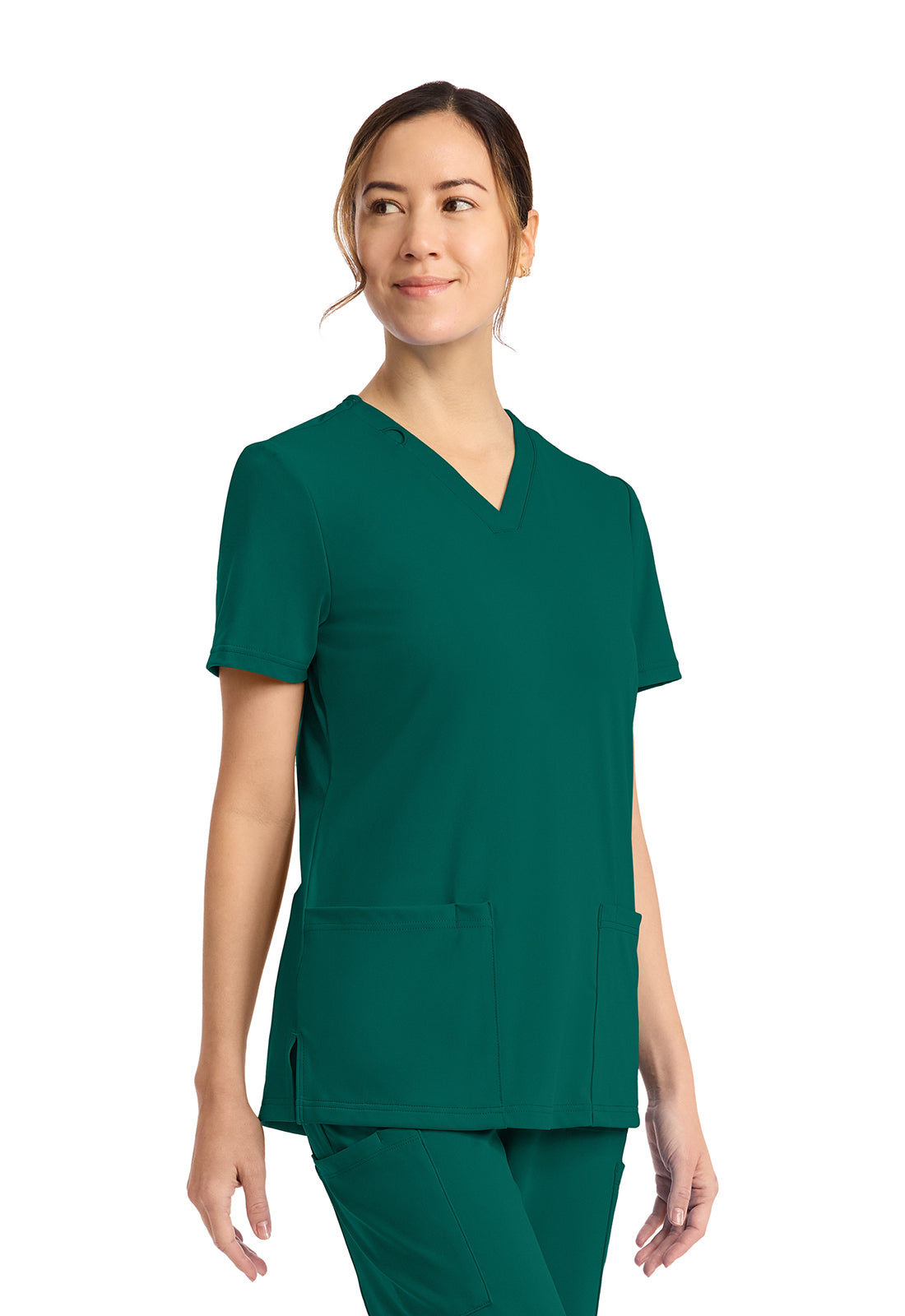 Achieve by Cherokee Women's 2-Pocket V-Neck Scrub Top