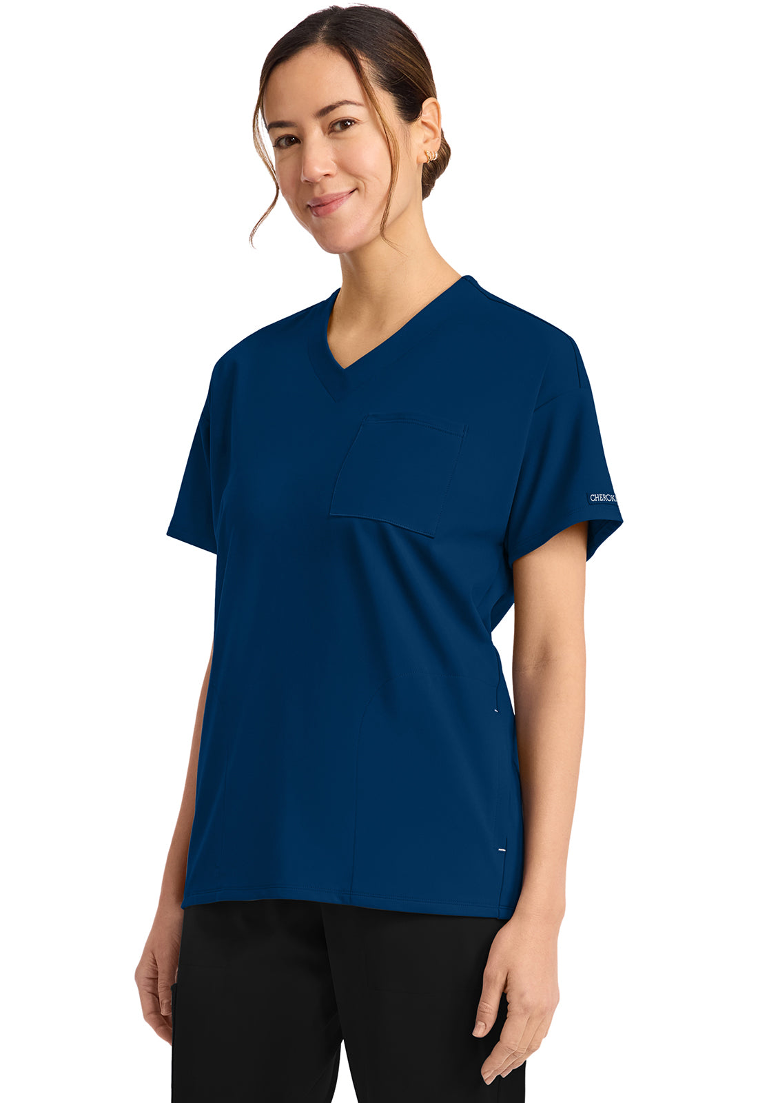 Achieve by Cherokee Women's 3 Pocket V-Neck Tunic