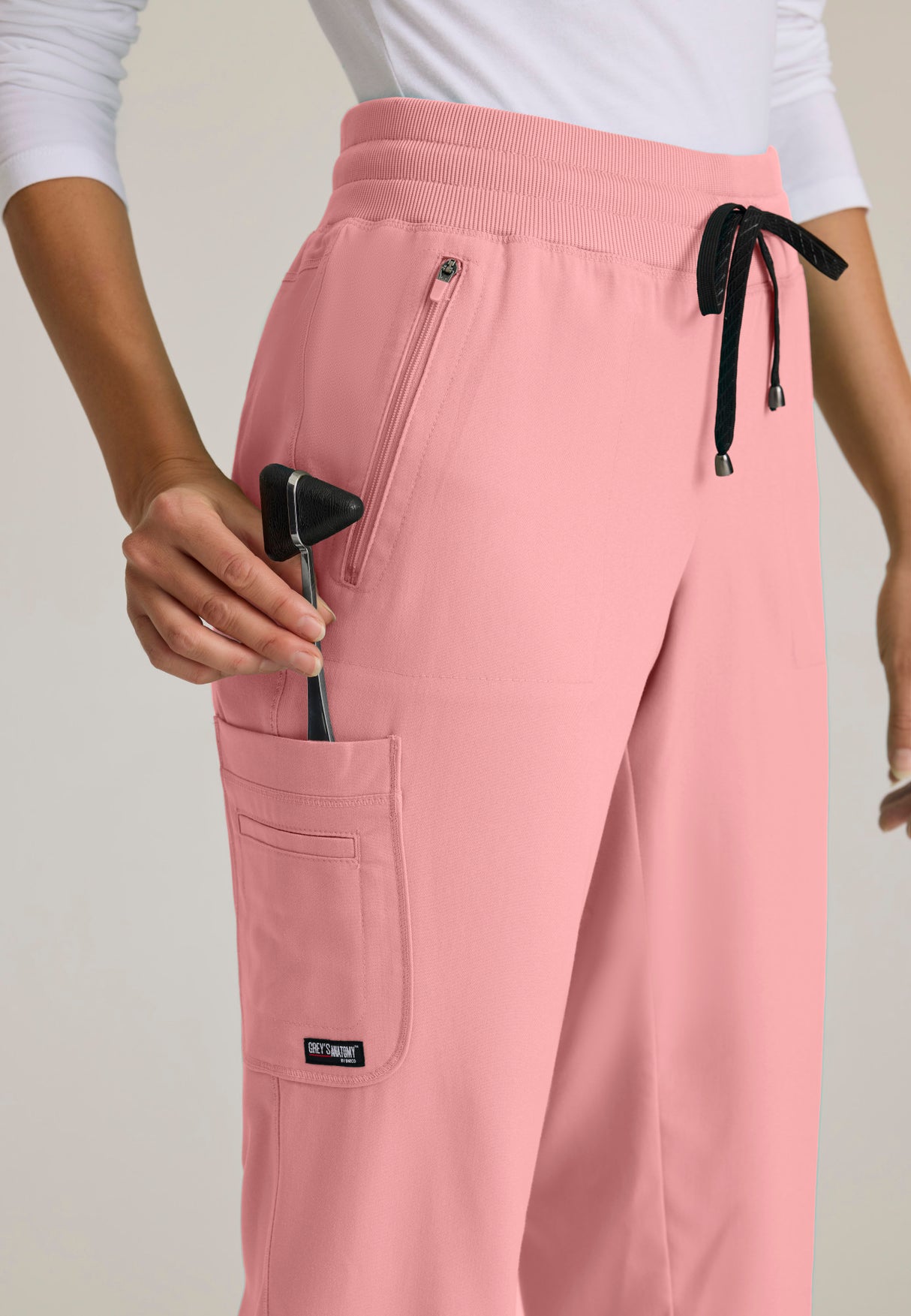 Grey's Anatomy™ Spandex Stretch Women's Eden 5-Pocket Mid-Rise Jogger Scrub Pant - Fashion