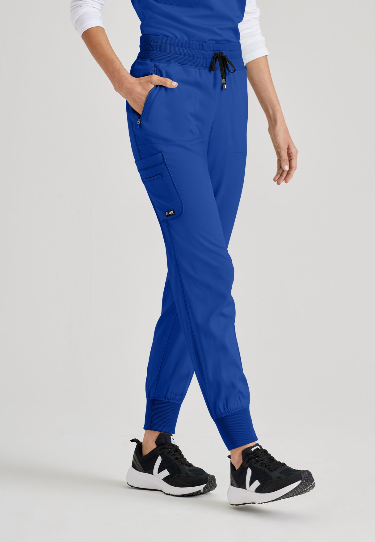 Grey's Anatomy™ Spandex Stretch Women's Eden 5-Pocket Mid-Rise Jogger Scrub Pant