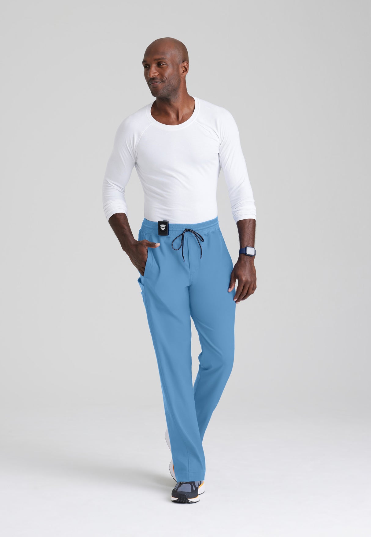 Grey's Anatomy™ Spandex Stretch Men's Hudson 6-Pocket Zip-Fly Straight-Leg Pant