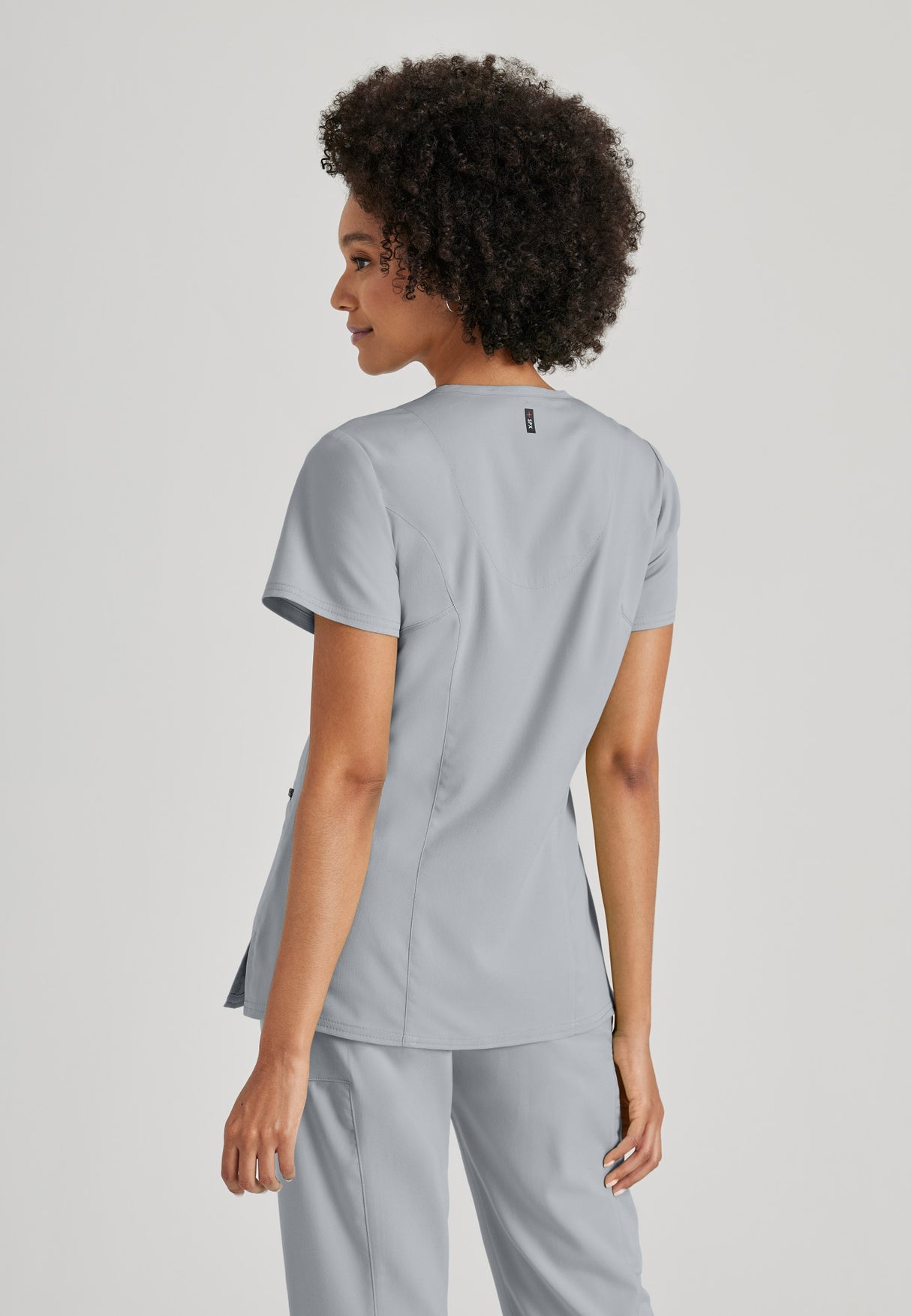 Grey's Anatomy™ Spandex Stretch Women's Kim 3-Pocket Crossover V-Neck Scrub Top