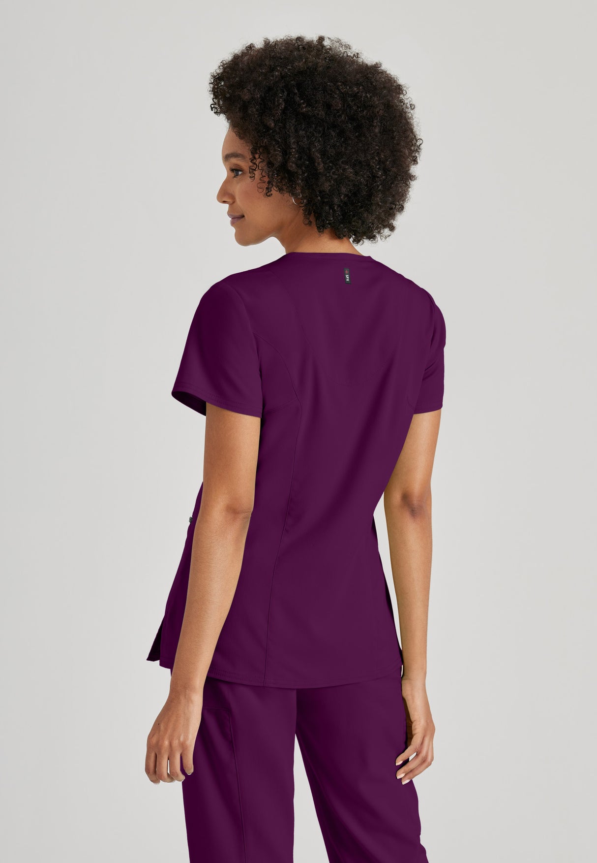 Grey's Anatomy™ Spandex Stretch Women's Kim 3-Pocket Crossover V-Neck Scrub Top