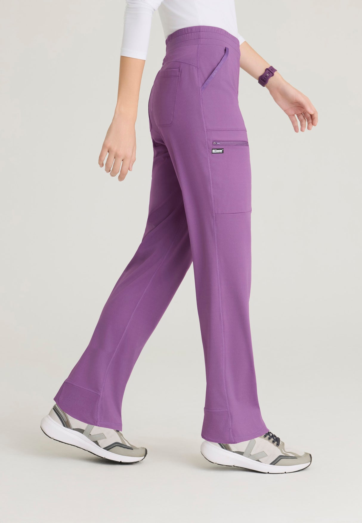 Grey's Anatomy Knit Stretch Momentum Women's 6-Pocket Straight Leg Pant