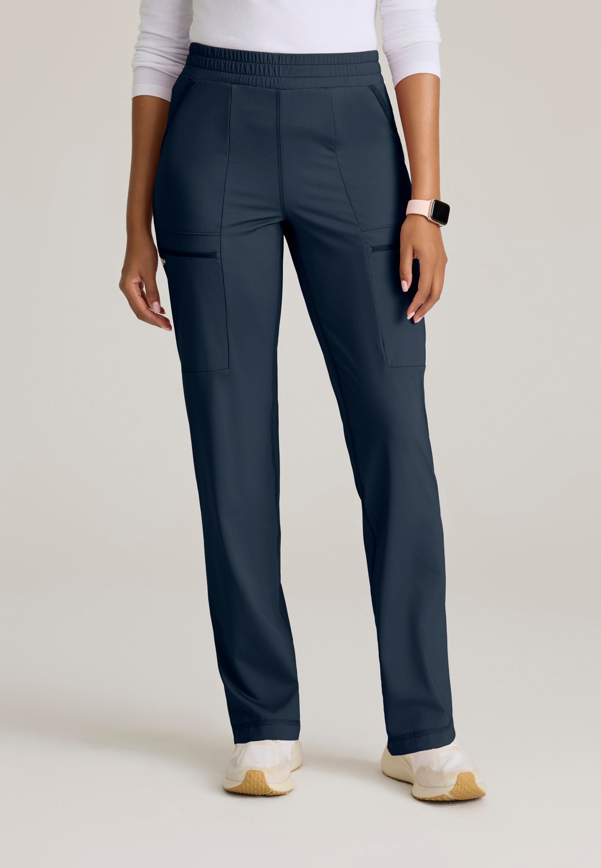 Grey's Anatomy Knit Stretch Momentum Women's 6-Pocket Straight Leg Pant