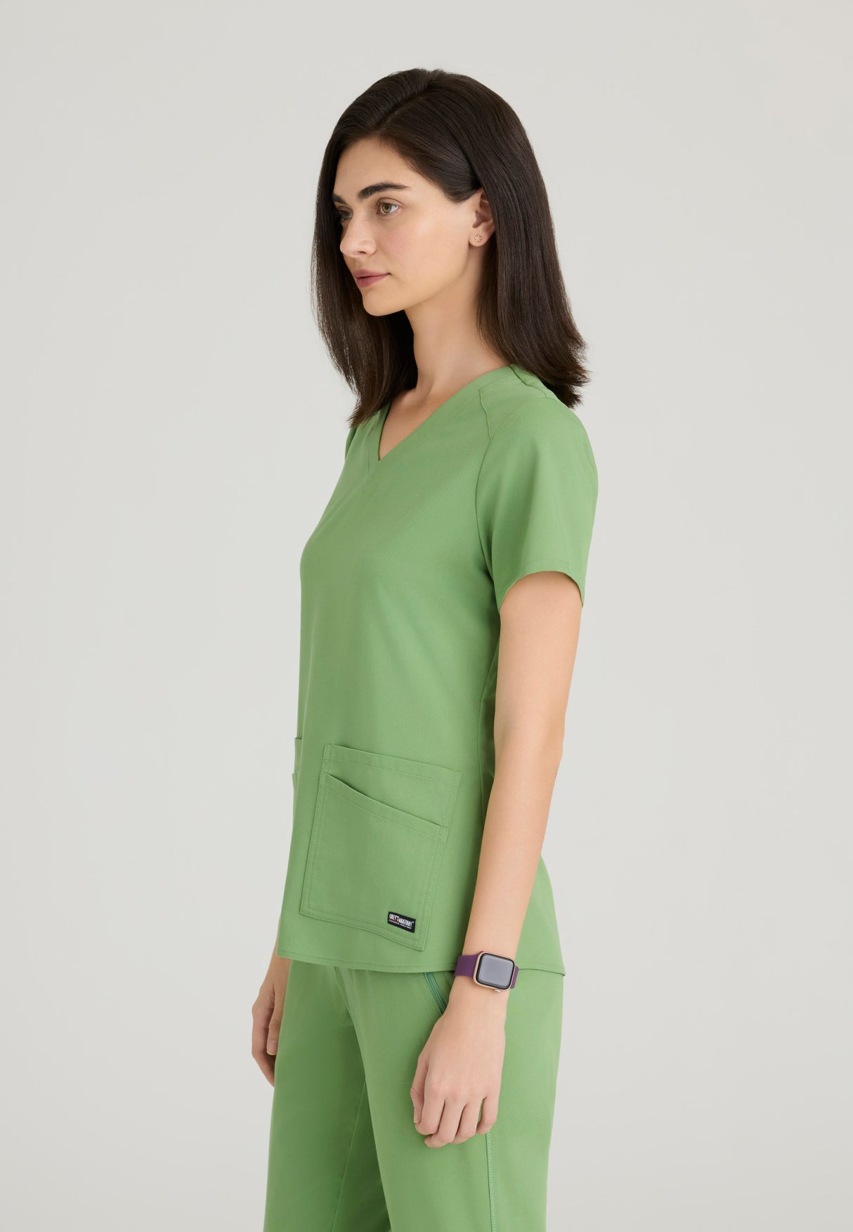 Grey's Anatomy™ Spandex Stretch Women's Emma 4-Pocket V-Neck Scrub Top