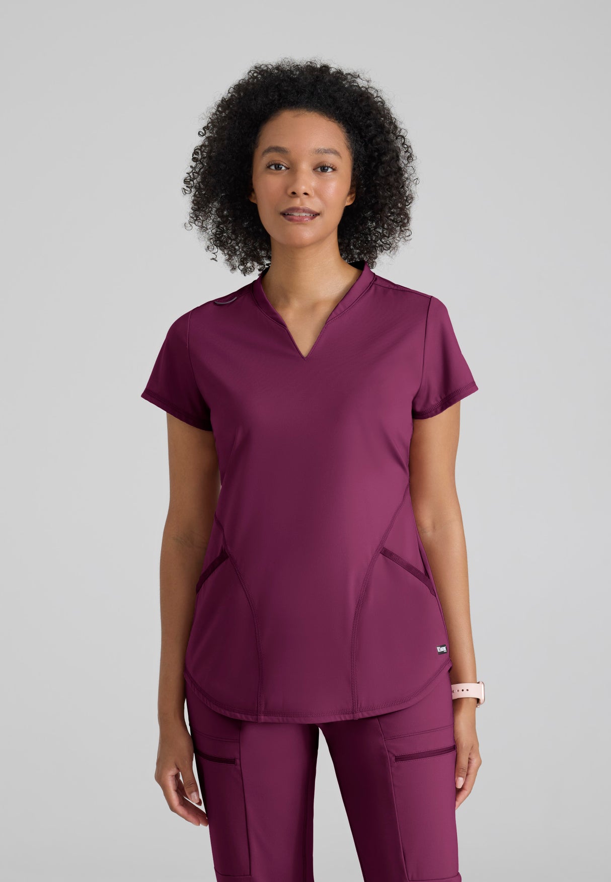 Grey's Anatomy™ Knit Stretch Women's Define 2-Pocket Knit Top