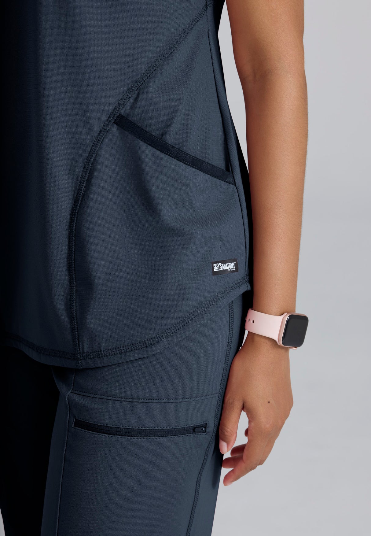 Grey's Anatomy™ Knit Stretch Women's Define 2-Pocket Knit Top