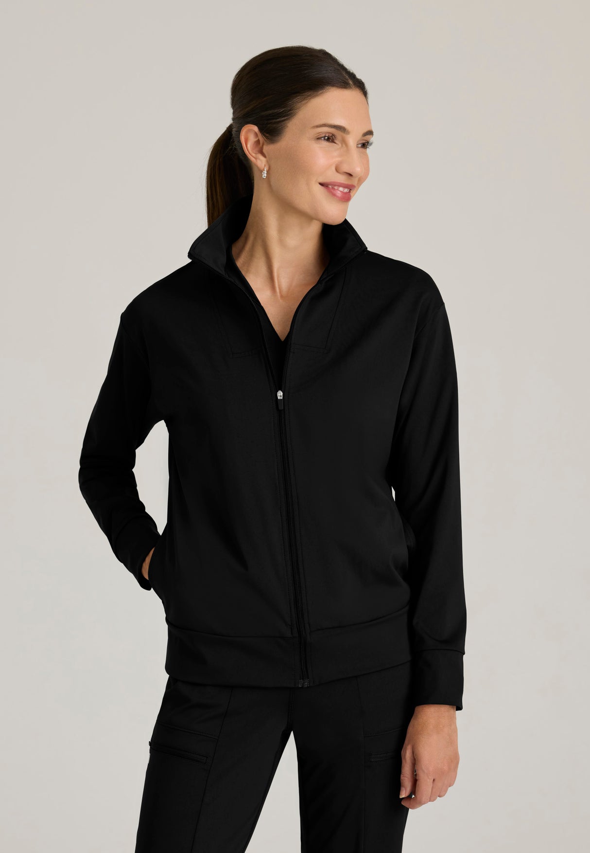 Grey's Anatomy™ Knit Stretch Women's Ease Warm-Up Jacket