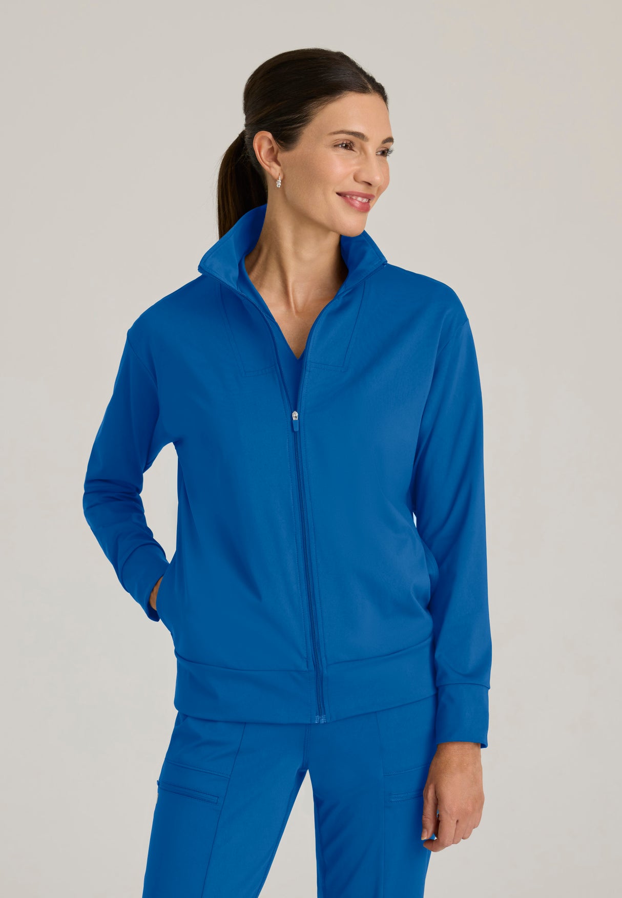 Grey's Anatomy™ Knit Stretch Women's Ease Warm-Up Jacket