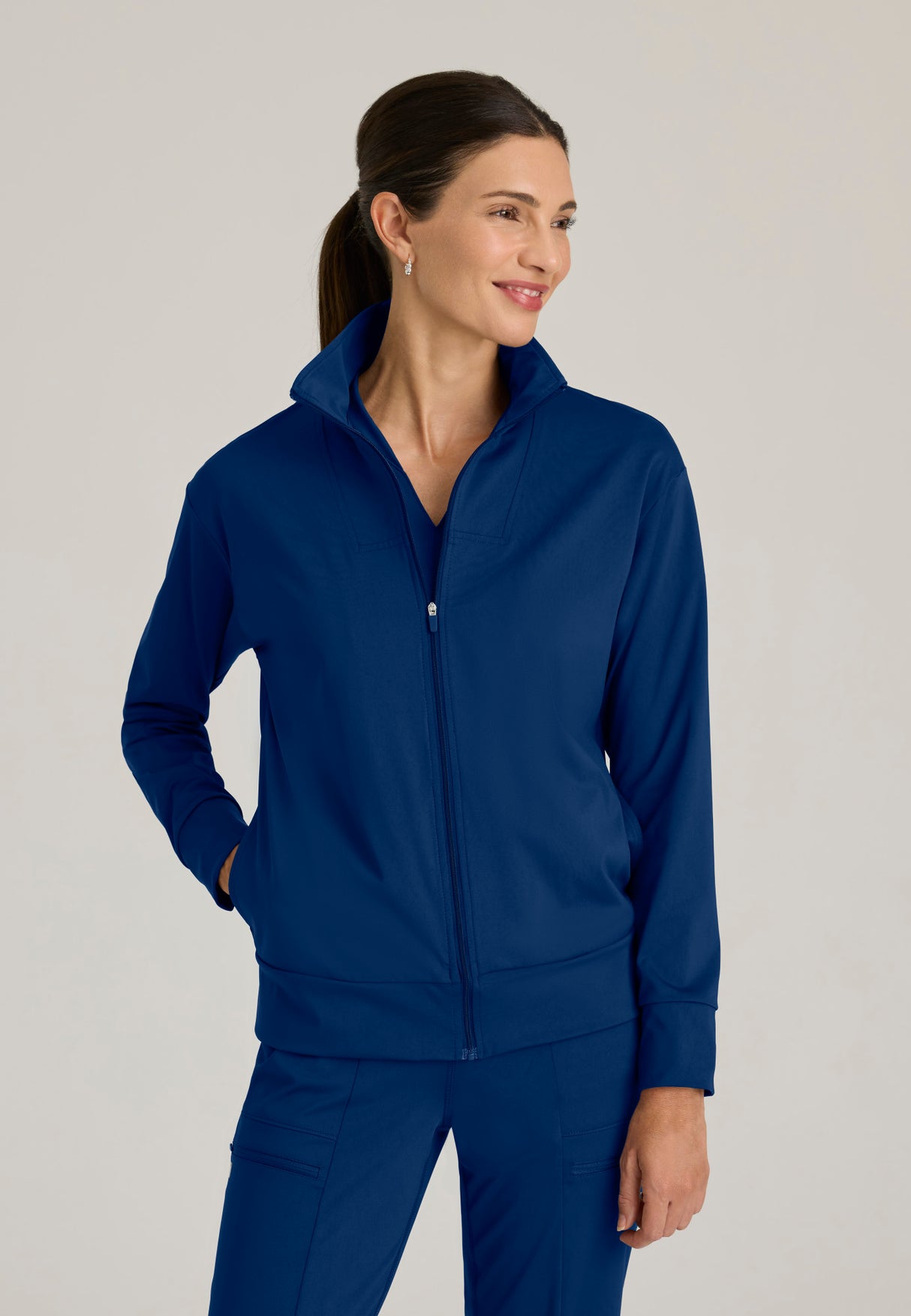 Grey's Anatomy™ Knit Stretch Women's Ease Warm-Up Jacket